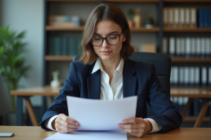 Femme d affaires en réunion d assurance