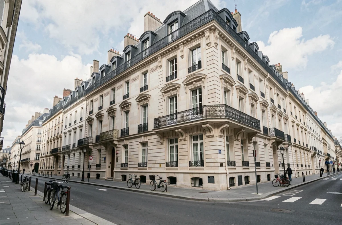 Immeuble haussmannien de qualité représentant le type de patrimoine immobilier détenu par une SCPI