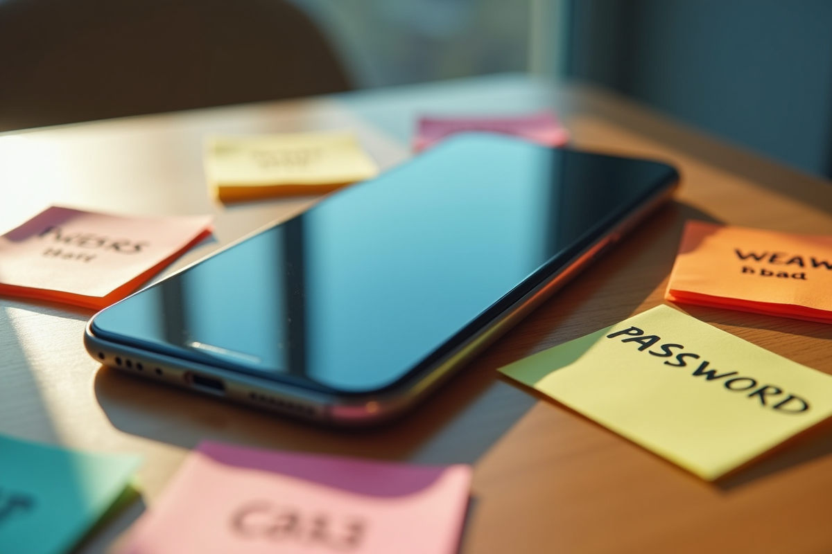 Smartphone avec application de portefeuille numérique obsolète